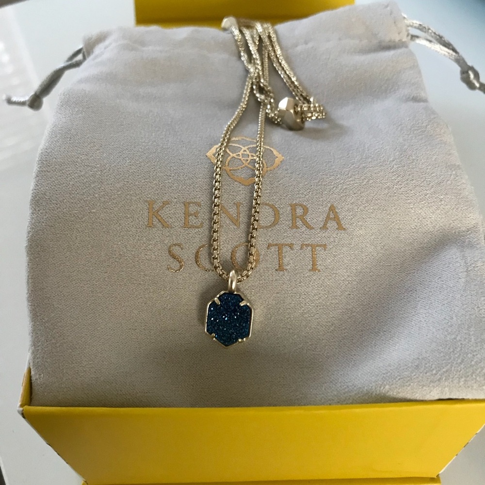 Kendra Scott - Teo Long Necklace in Blue Drusy